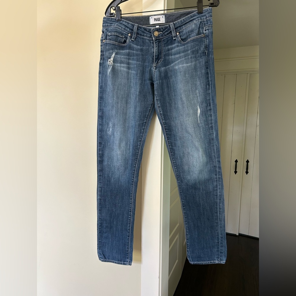 PAIGE Jimmy Jimmy Boyfriend Skinny Jeans Sz 27